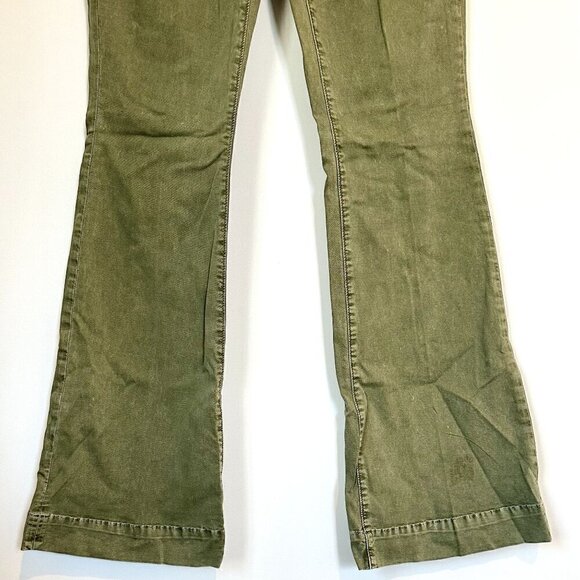 NWT L'AGENCE The Affair Green High Rise Flare Jean in Brigade - Size 26 - Picture 5 of 15